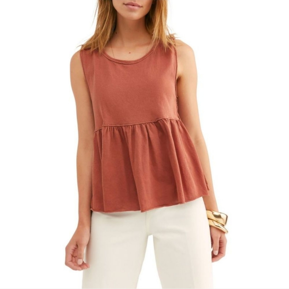 NWT Free People Sleeveless Jewel Neck Top